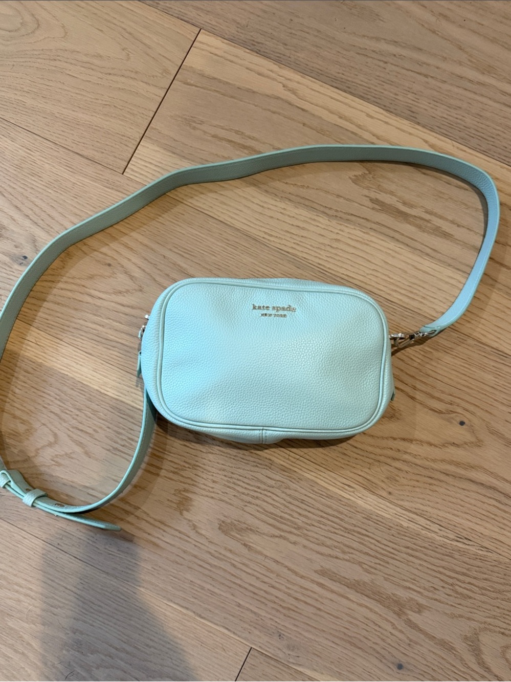 kate spade Mint Green Pebble Leather Crossbody